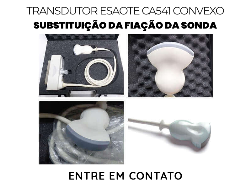 SUBSTITUIÇÃO DA FIAÇÃO DA SONDA TRANSDUTOR ESAOTE CA541 CONVEXO